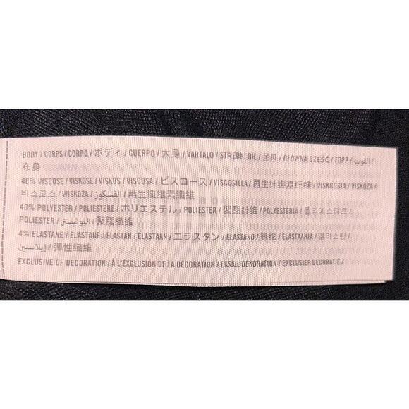 Abercrombie & Fitch Soft A & F Cozy Front Side Tie Black Sweater Small - Picture 6 of 6